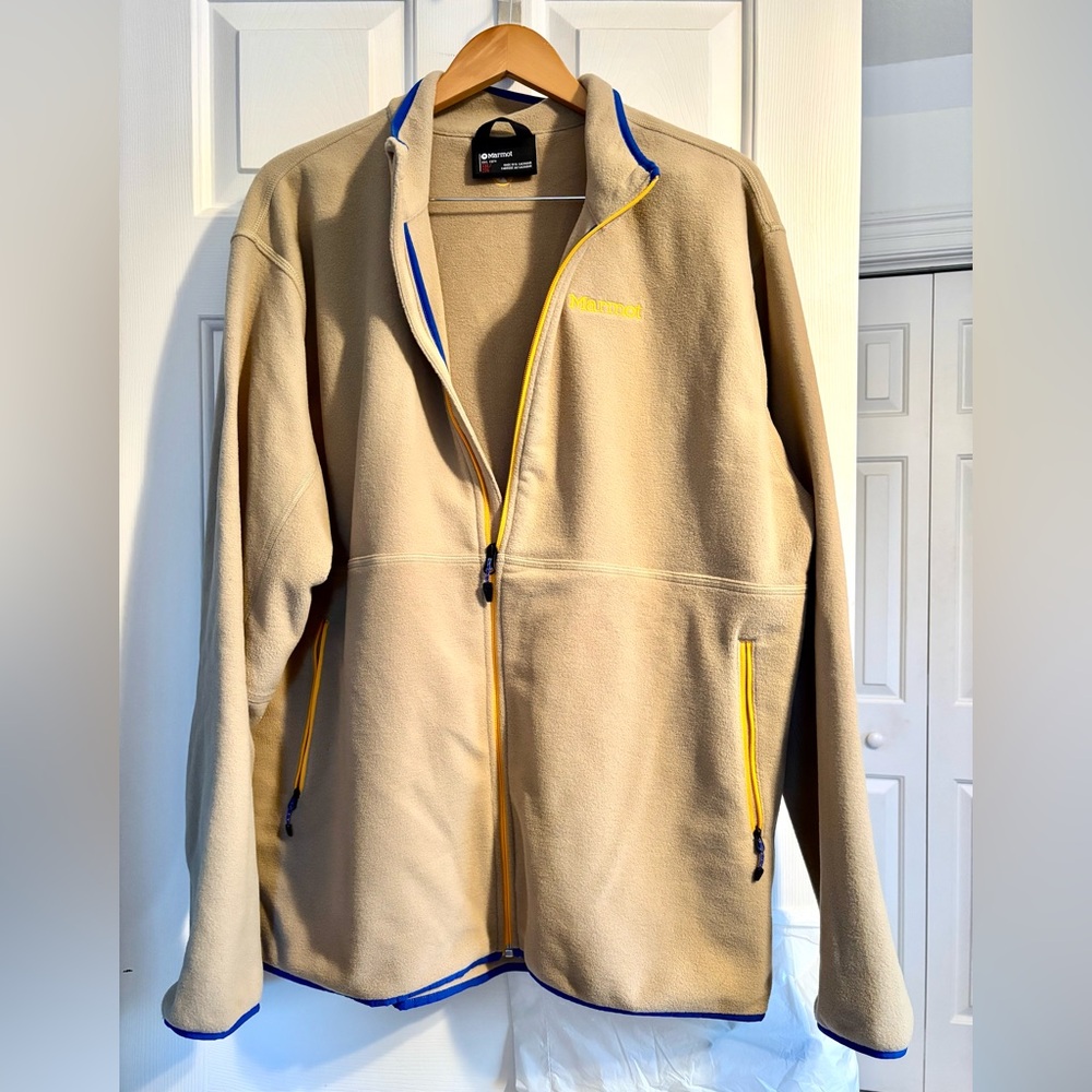 Marmot Men's Tan Fleece Jacket